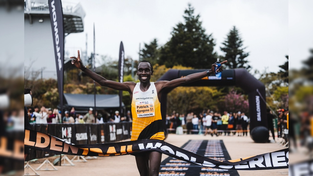 Patrick Kipngeno y Maude Mathys triunfan en la Golden Trail World Series 2024 en Kobe, Japón