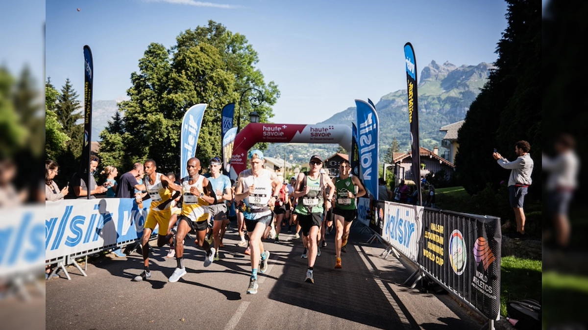 Montée du Nid d'Aigle 2024: Scout Adkin y Richard Omaya Atuya Triunfan en St Gervais con Temperaturas de 20 Grados