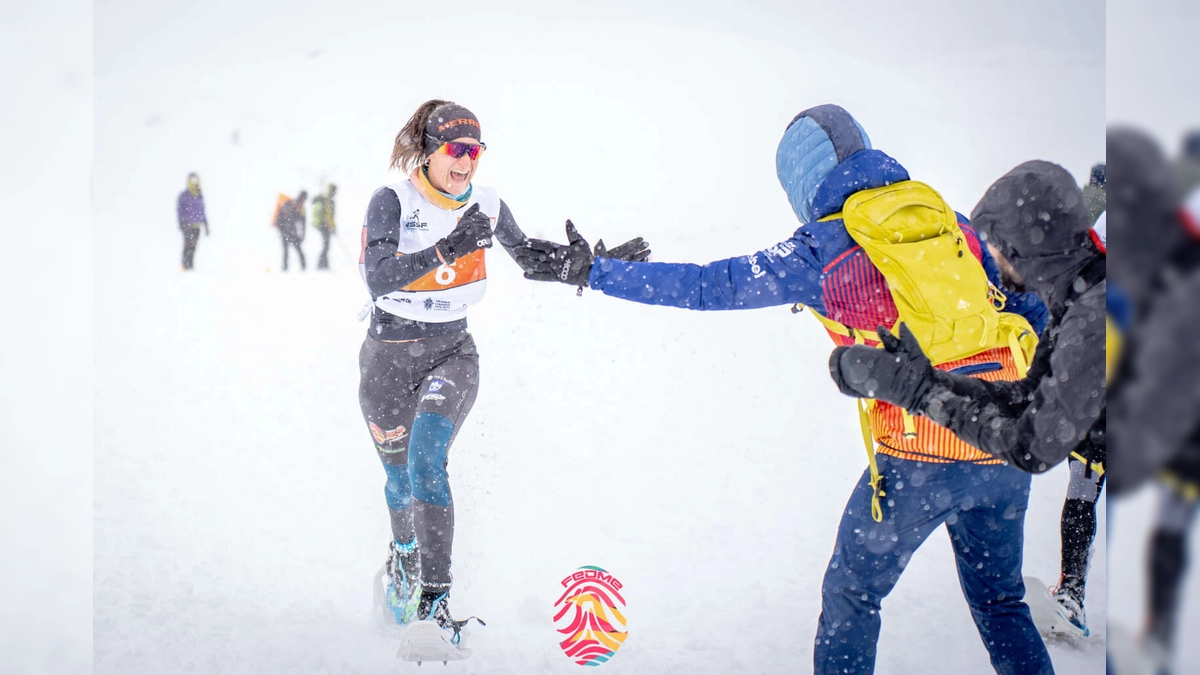 España Triunfa en la Competición Mundial de Raquetas de Nieve en Picos de Europa: Gabarró y Ruiz Conquistan Bronce en Condiciones Extremas