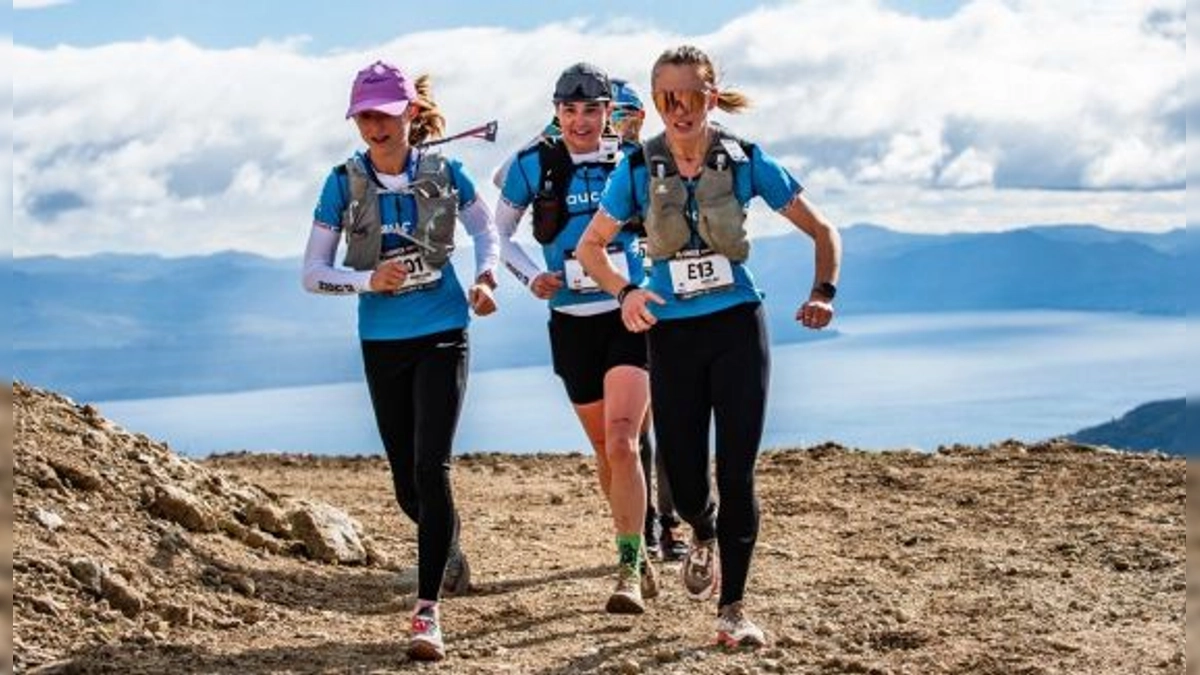 Miguel Heras y Grayson Murphy dominan en la nevada primera etapa de El Cruce Saucony Bariloche 2023