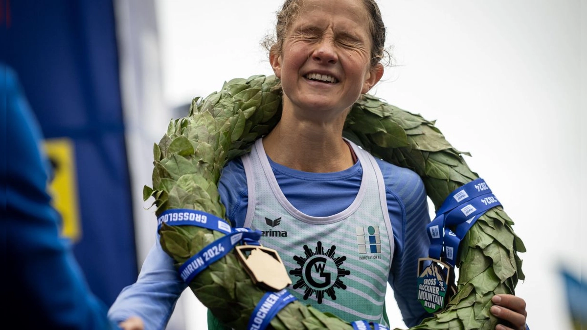 Grossglockner Mountain Run 2024: Victoria de Nina Engelhard y Richard Omaya Atuya bajo Lluvia y Viento en Austria a 9°C