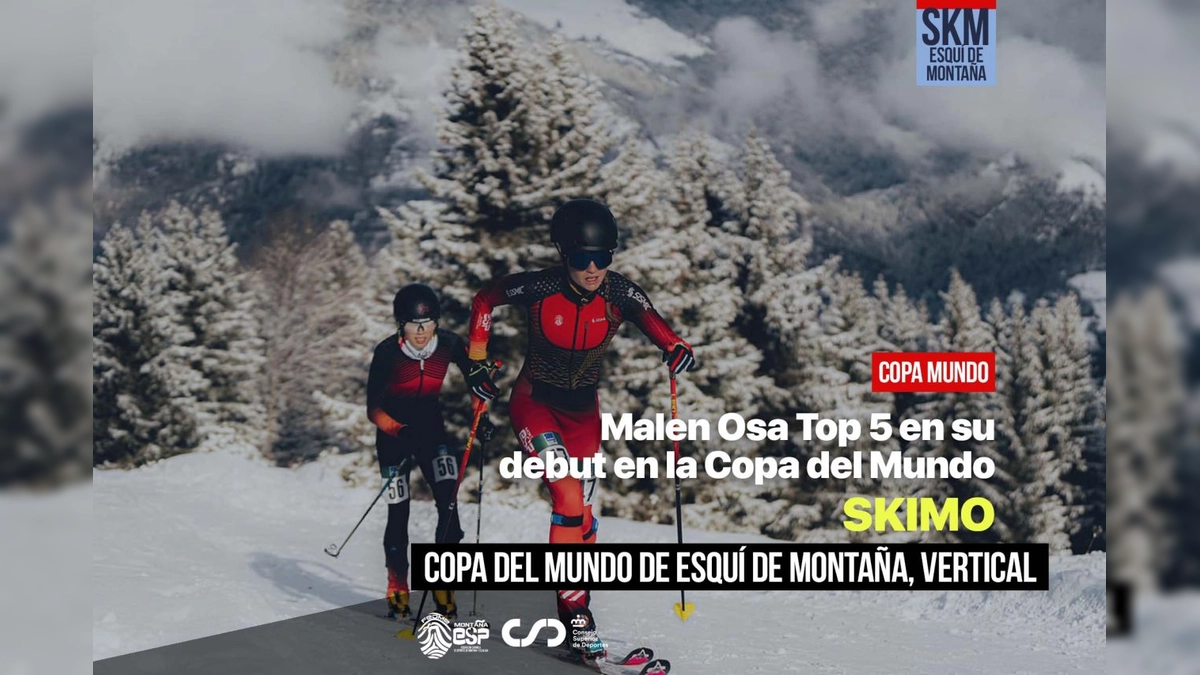 Debut de Malen Osa en Courchevel: 5ª Posición en el Vertical de la Copa del Mundo de Esquí de Montaña 24-25