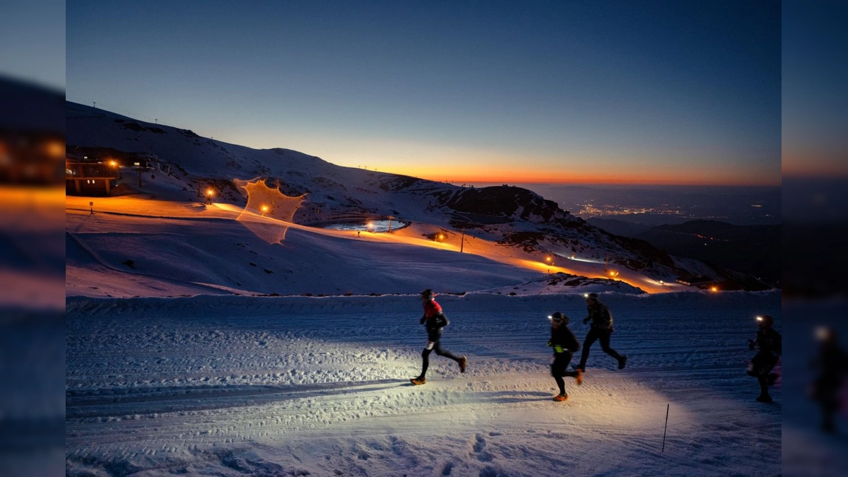 Snow Running Sierra Nevada 2025: Emoción al Atardecer en la Carrera Legendaria de Granada con Atletas de Élite y Enfoque Sostenible