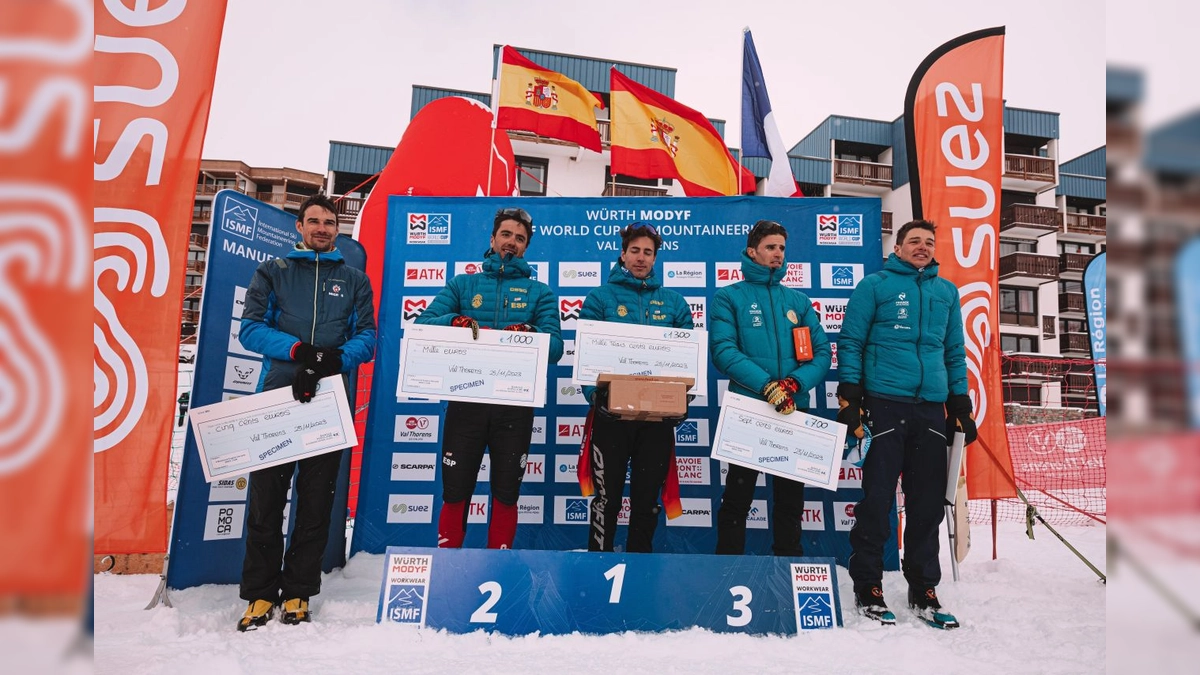 Oro y Plata para España en la Copa del Mundo de Esquí de Montaña 23-24 en Val Thorens