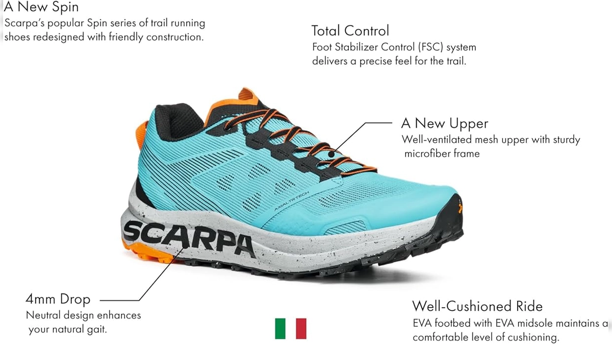 👟 Spin Planet Azure de Scarpa: La Zapatilla de Trail Running Sostenible y de Alto Rendimiento Hecho 100% de Materiales Reciclados