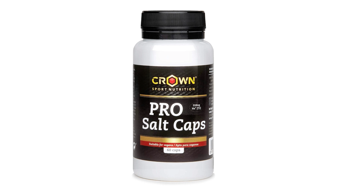 🧂 Maximiza tu rendimiento deportivo con PRO Salt Caps de Crown Sport Nutrition: El complemento con 310 mg de sodio para optimizar la hidratación