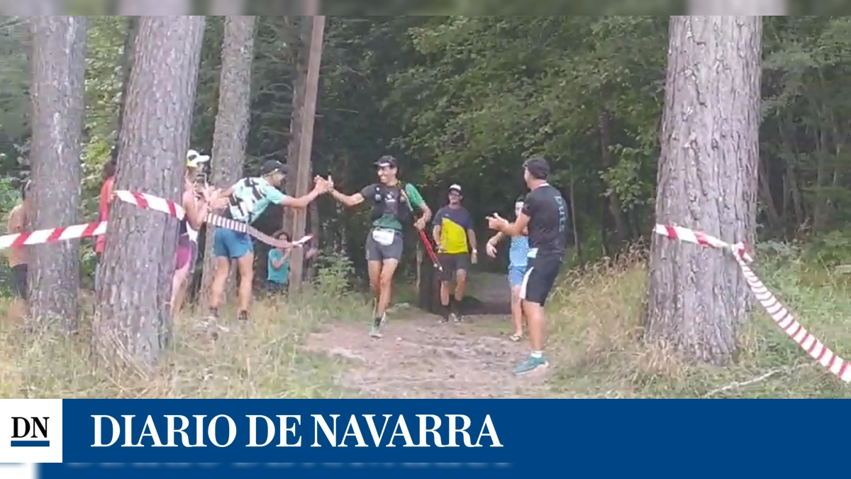 Xabier Zarranz, corredor navarro, triunfa en la exigente carrera de montaña Canfranc-Canfranc de 8.848 metros en el Pirineo oscense, septiembre 2023