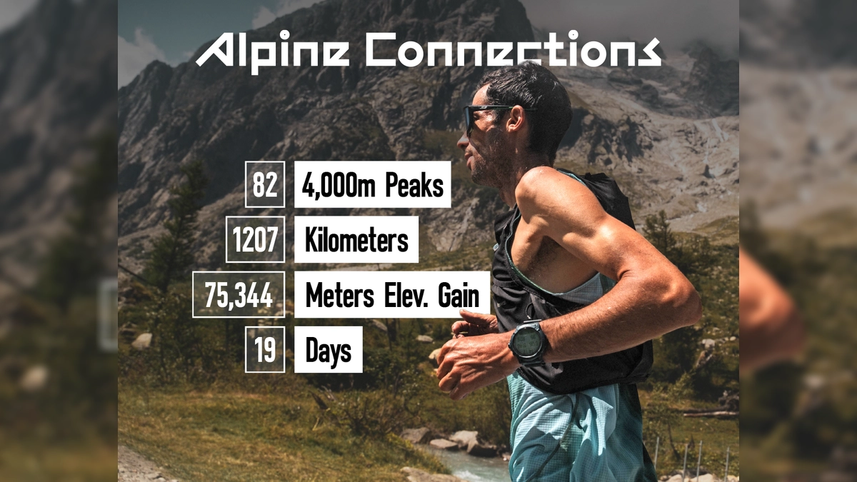 Datos Coros - Kilian Jornet Conquista 82 Picos de 4,000m en 19 Días: 1,207 km y 75,000 m de Desnivel en los Alpes